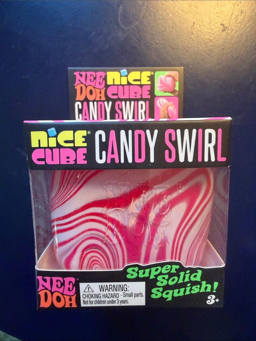Nee Doh Candy Swirl Nice Cube - Super Solid Squish